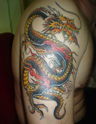 Dragon Pics Tattoo On Arm