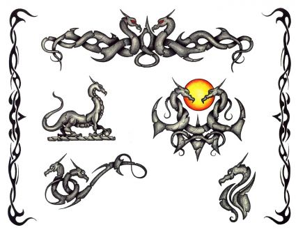 Dragon Tattoos Image Design