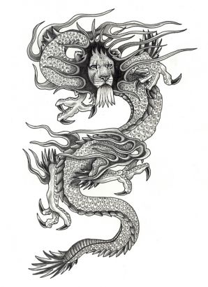 Leo Dragon Pic Tattoo
