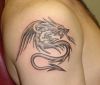 dragon pic of tattoo on arm