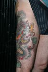 dragon tattoos on thigh