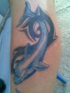 dolphin and tribal tattoo