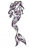 tribal mermaid tattoo