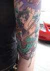 mermaid hand tattoos
