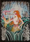 mermaid tattoo print