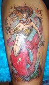 mermaid leg tattoo picture