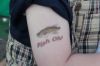 Fish design on arm