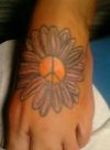 daisy tattoos on feet