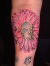 daisy skull pic tattoo