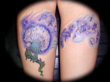 Dandelion Flower Tattoo Pic