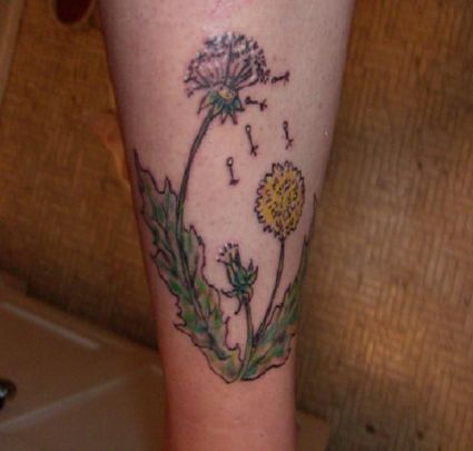 Dandelion Flower Tattoos