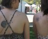 dandelion flower tattoo on back