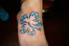 hibiscus feet tattoo designs
