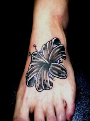 Black Lily Tattoo Image