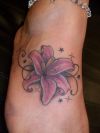 lily tat image on feet