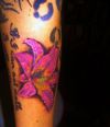 lily tattoos art on leg