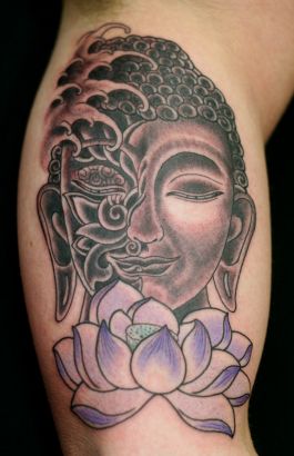 Lotus And Buddha Tattoos