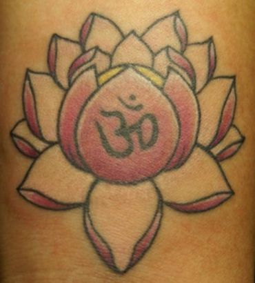 Lotus And Om Tattoos Pic