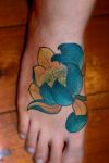 Blue lotus tattoo