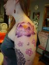 lotus shoulder tattoo