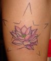 tattoo lotus on leg