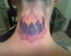 lotus tats on back of neck