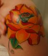 Lotus tattoo on knee