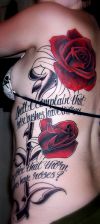 Beautiful rose tattoo design