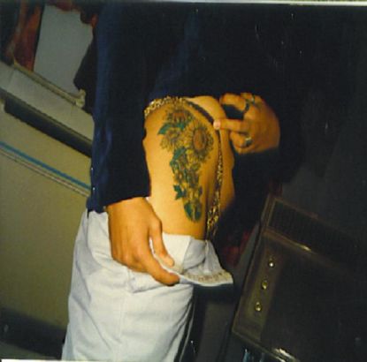 Sunflower Pic Tattoo On Thigh