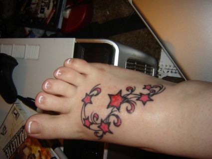 Girl Feet Tattoo Design