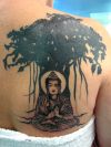 buddha tat back design