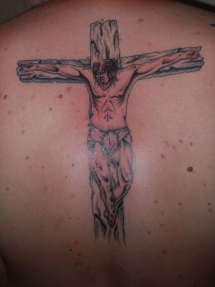 Jesus Back Tattoo Image