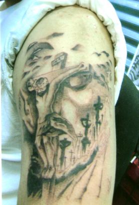 Jesus Tattoo Image On Arm