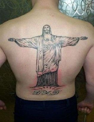 Jesus Tattoos For Back