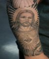 jesus tattoos image on sleeve