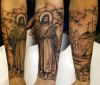 jesus arms tattoo