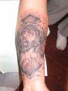 jesus images tattoo on arm