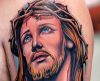 jesus pic of tattoos on arm