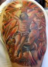 jesus pictures tattoo on arm