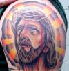 jesus shoulder pic tattoo