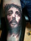 jesus tattoo image on arm