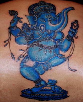 Ganesha Back Tattoo