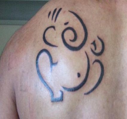 Ganesha Pics Tattoo On Back