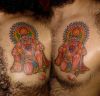hanuman tattoos pic on chest