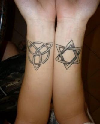 Hexagram Tattoo On Wrist