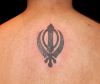 khanda back tattoos