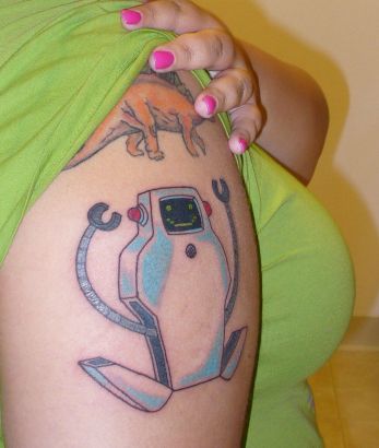 Geek Tattoo On Arm
