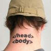 geek neck tattoos