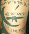 military tattoo pics on leg
