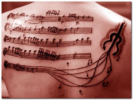 Music Back Tattoo